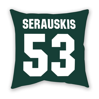 Michigan State - NCAA Football : Trey Serauskis - Pillow-1