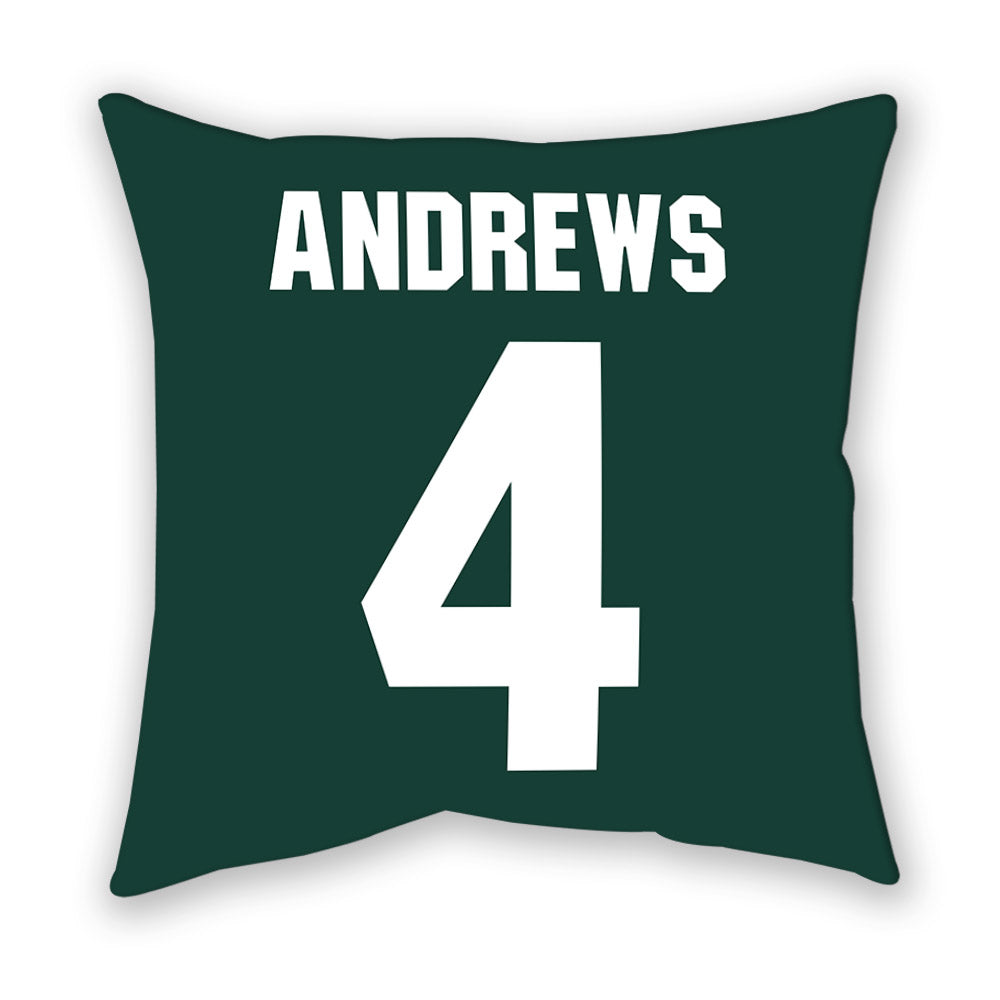 Michigan State - NCAA Women's Volleyball : Madi Andrews - Pillow-1
