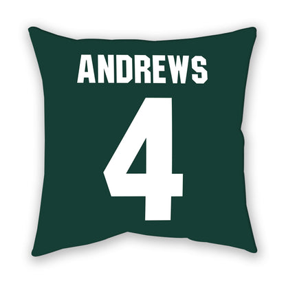 Michigan State - NCAA Women's Volleyball : Madi Andrews - Pillow-1