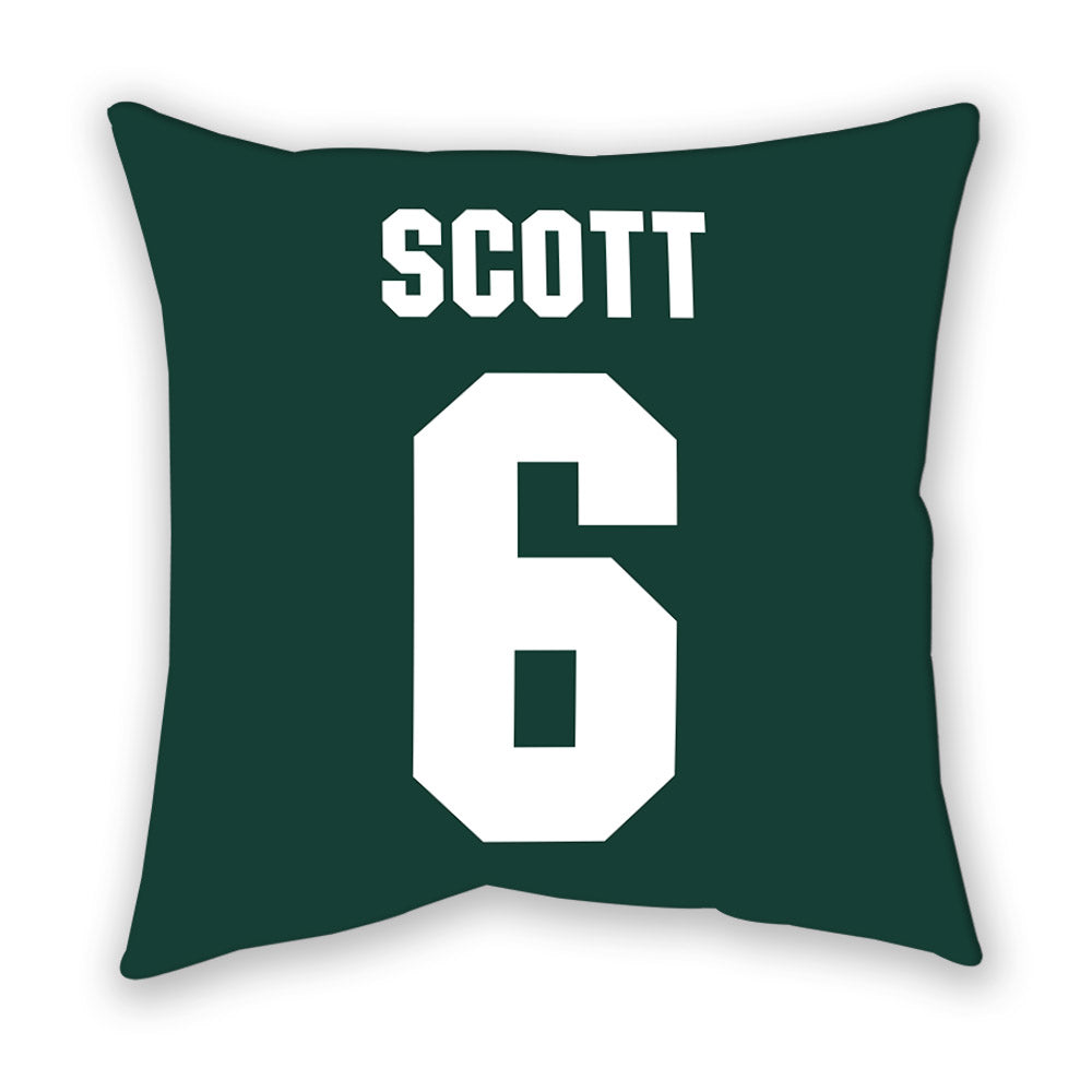 Michigan State - NCAA Men's Basketball : Jordan Scott - Pillow-1