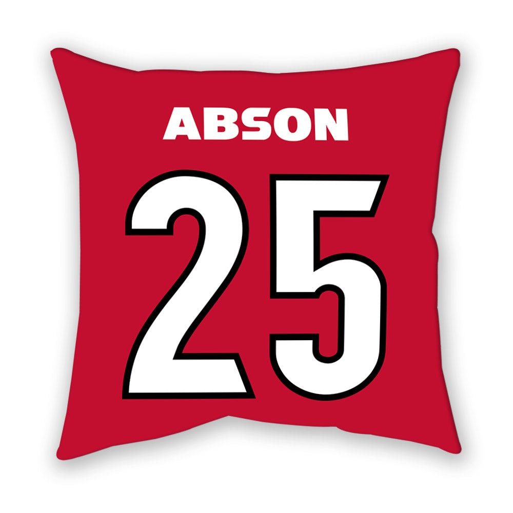Georgia - NCAA Men's Basketball : Justin Abson - Pillow-1