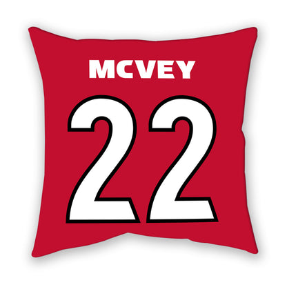 Georgia - NCAA Men's Basketball : Jackson McVey - Pillow-1