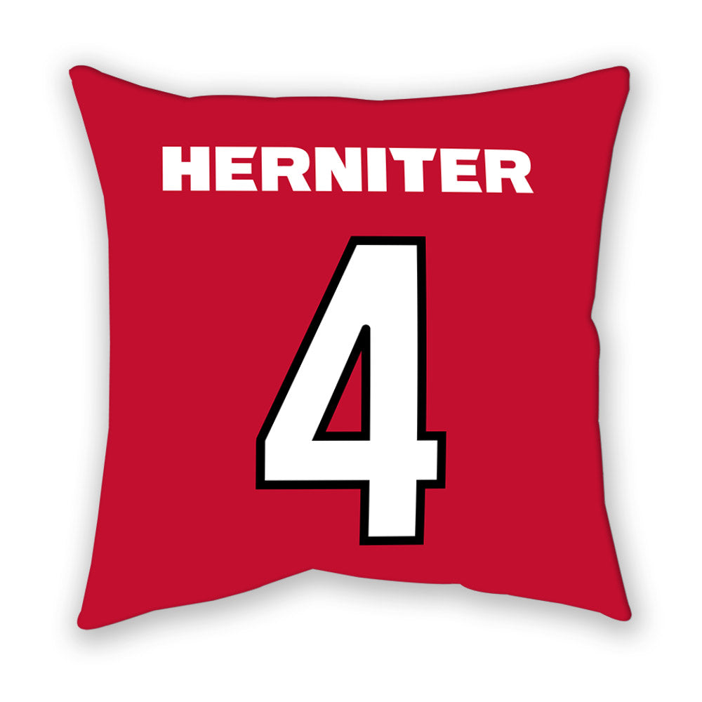 Georgia - NCAA Women's Soccer : Madeline Herniter - Pillow-1