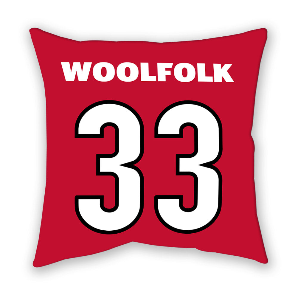 Georgia - NCAA Women's Basketball : Mia Woolfolk - Pillow-1