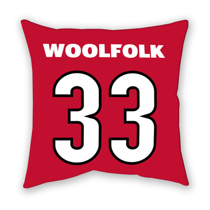 Georgia - NCAA Women's Basketball : Mia Woolfolk - Pillow-1