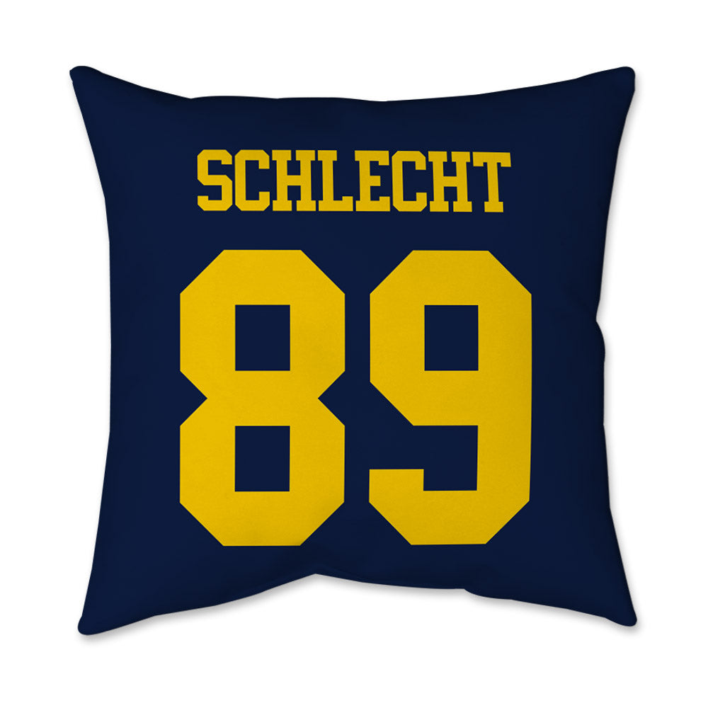 Michigan - NCAA Football : Kaleb Schlecht - Graphic Pillow 16x16-1