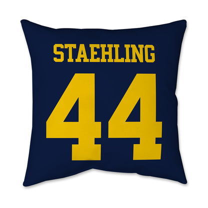 Michigan - NCAA Football : Nathaniel Staehling - Graphic Pillow 16x16-1