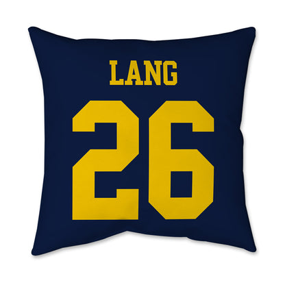 Michigan - NCAA Women's Soccer : Jenna Lang - Graphic Pillow 16x16-1