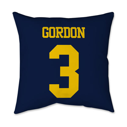 Michigan - NCAA Women's Volleyball : Cymarah Gordon - Graphic Pillow 16x16-1
