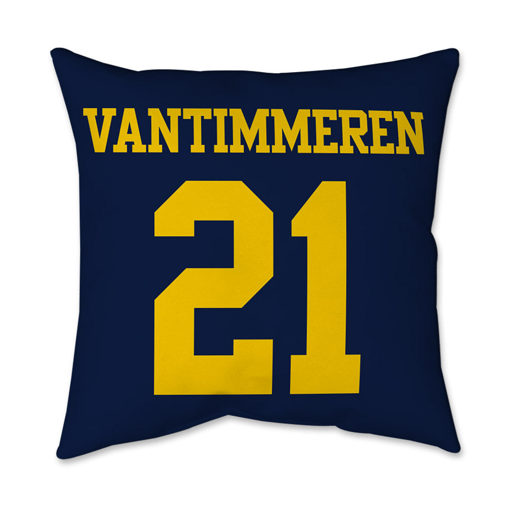 Michigan - NCAA Women's Basketball : Ally VanTimmeren - Graphic Pillow 16x16-1