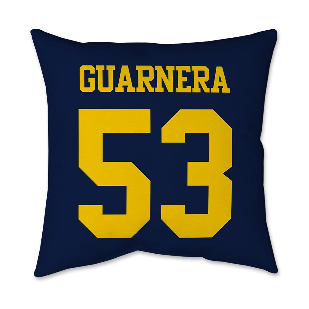 Michigan - NCAA Football : Jake Guarnera - Graphic Pillow 16x16-1