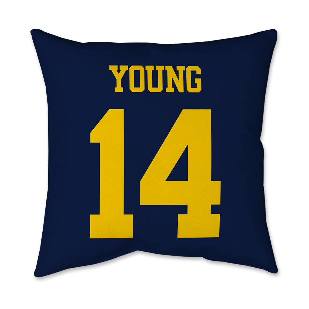 Michigan - NCAA Football : Jordan Young - Graphic Pillow 16x16-1