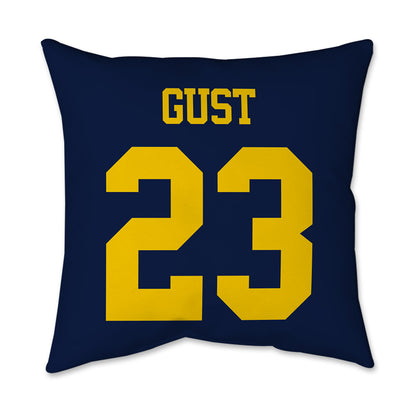 Michigan - NCAA Men's Ice Hockey : Miles Gust - Graphic Pillow 16x16-1