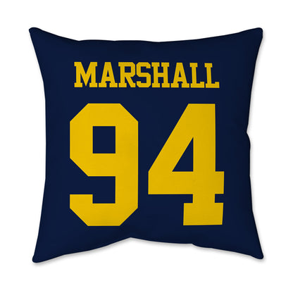 Michigan - NCAA Football : Nate Marshall - Graphic Pillow 16x16-1