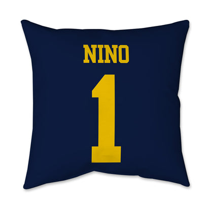 Michigan - NCAA Women's Soccer : Isabel Nino - Graphic Pillow 16x16-1