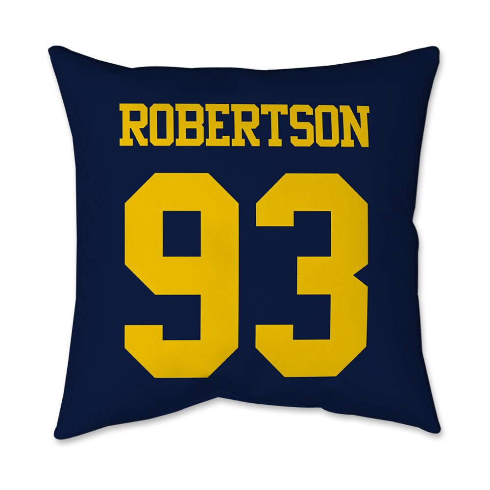 Michigan - NCAA Football : Hunter Robertson - Graphic Pillow 16x16-1