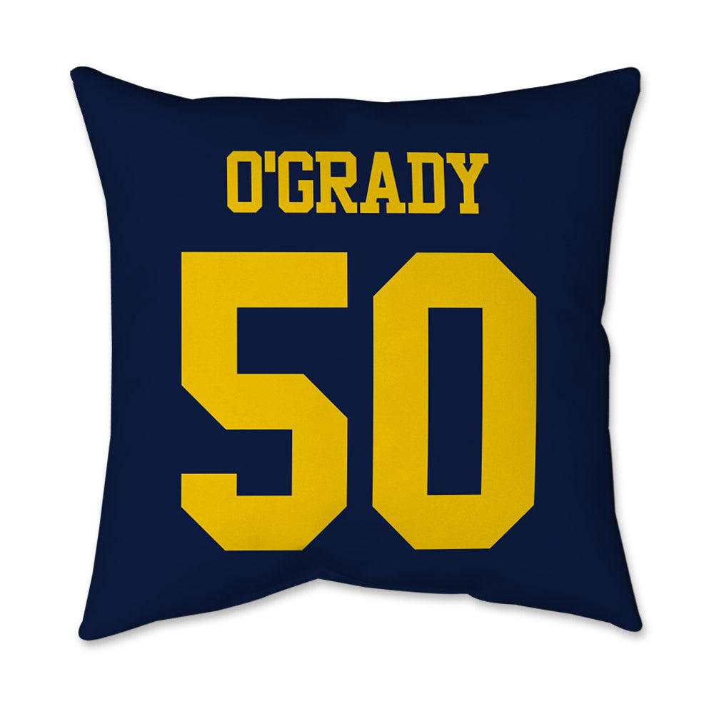 Michigan - NCAA Women's Lacrosse : Erin O'Grady - Graphic Pillow 16x16-1
