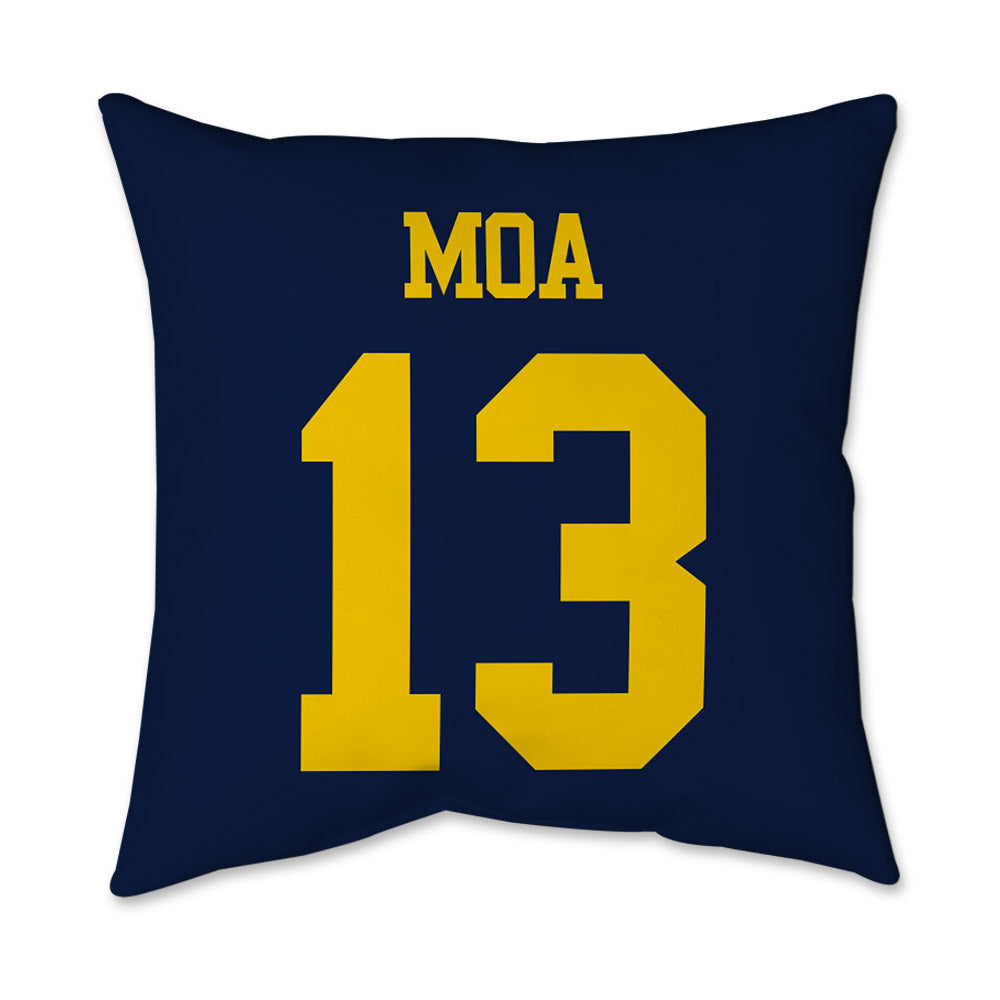Michigan - NCAA Football : Aisea Moa - Graphic Pillow 16x16-1