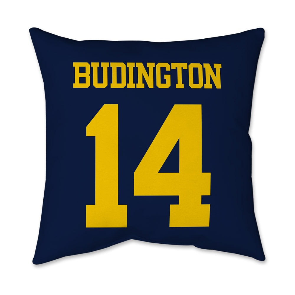 Michigan - NCAA Men's Lacrosse : Joseph Budington - Graphic Pillow 16x16-1