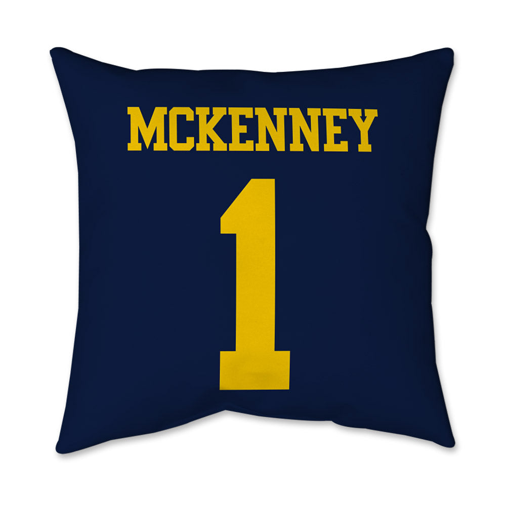 Michigan - NCAA Men's Basketball : Trey McKenney - Graphic Pillow 16x16-1