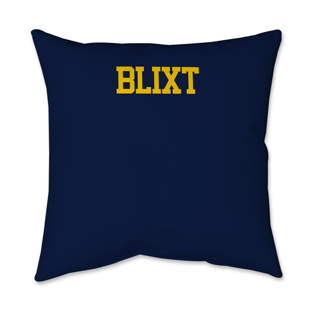 Michigan - NCAA Men's Gymnastics : Landen Blixt - Graphic Pillow 16x16-1