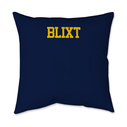 Michigan - NCAA Men's Gymnastics : Landen Blixt - Graphic Pillow 16x16-1