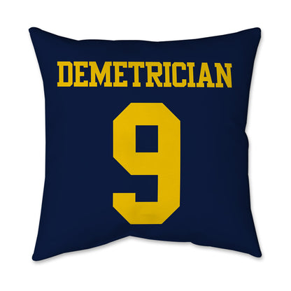 Michigan - NCAA Women's Volleyball : Ella Demetrician - Graphic Pillow 16x16-1
