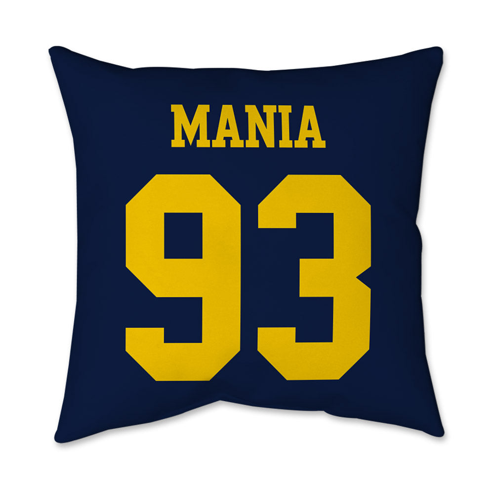 Michigan - NCAA Men's Ice Hockey : Matthew Mania - Graphic Pillow 16x16-1