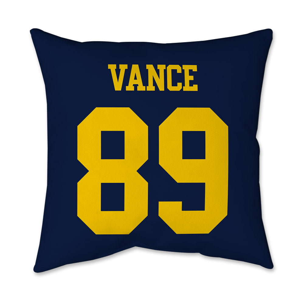 Michigan - NCAA Men's Lacrosse : Mason Vance - Graphic Pillow 16x16-1