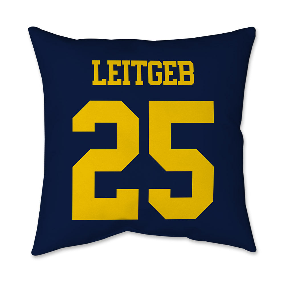 Michigan - NCAA Baseball : Brock leitgeb - Graphic Pillow 16x16-1