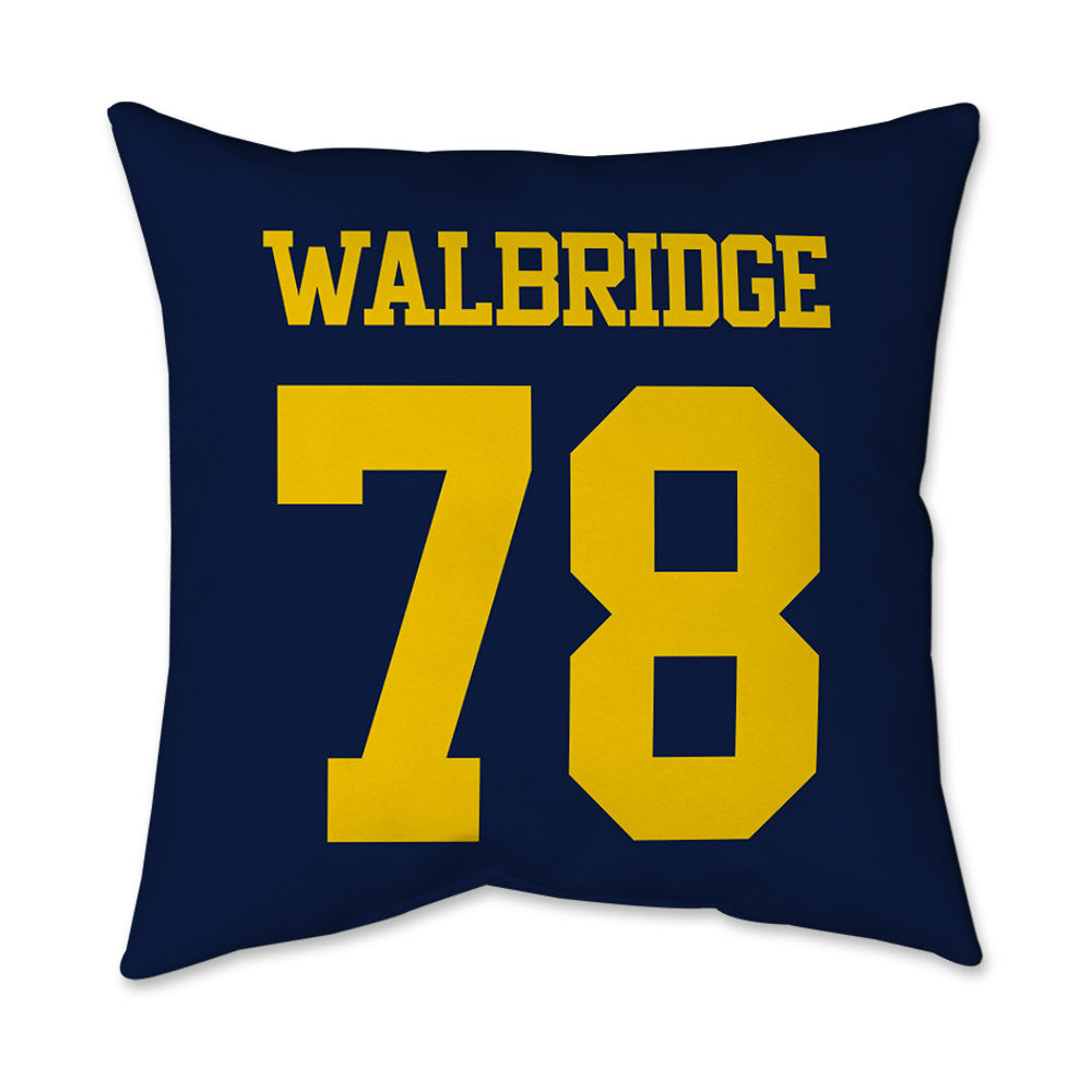 Michigan - NCAA Football : Marky Walbridge - Graphic Pillow 16x16-1