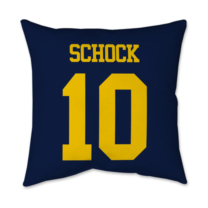 Michigan - NCAA Men's Ice Hockey : Drew Schock - Graphic Pillow 16x16-1