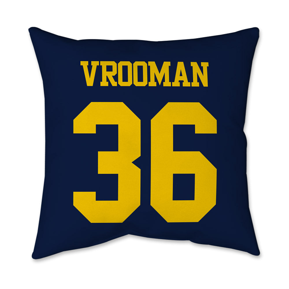 Michigan - NCAA Women's Lacrosse : Brinley Vrooman - Graphic Pillow 16x16-1