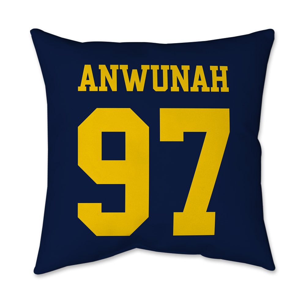 Michigan - NCAA Football : Chibi Anwunah - Graphic Pillow 16x16-1