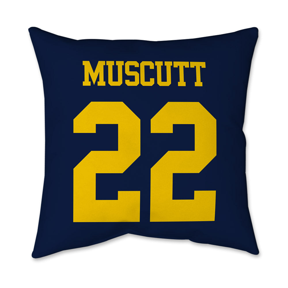 Michigan - NCAA Men's Ice Hockey : Kason Muscutt - Graphic Pillow 16x16-1