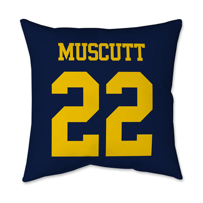 Michigan - NCAA Men's Ice Hockey : Kason Muscutt - Graphic Pillow 16x16-1