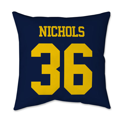 Michigan - NCAA Football : Joshua Nichols - Graphic Pillow 16x16-1