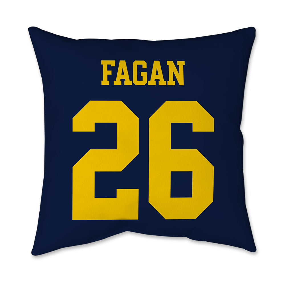 Michigan - NCAA Women's Lacrosse : Molly Fagan - Graphic Pillow 16x16-1