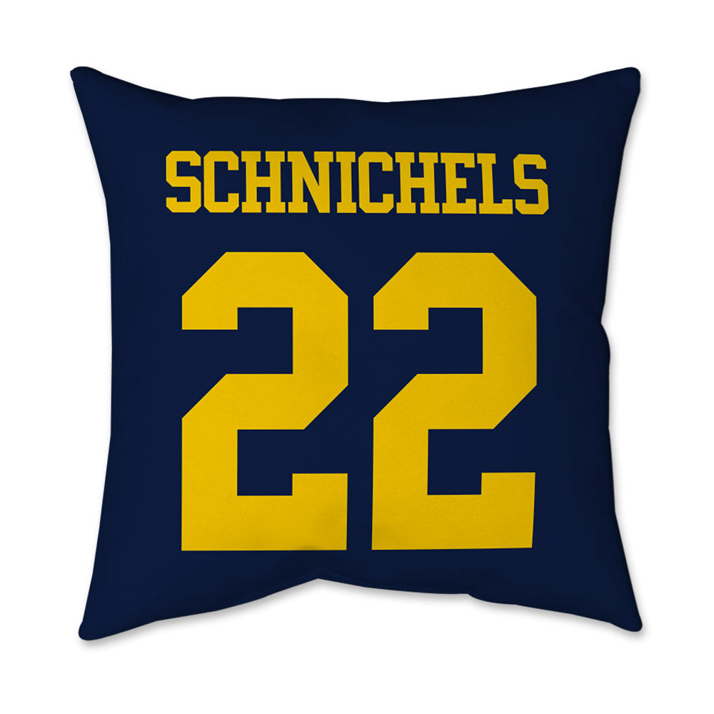 Michigan - NCAA Women's Volleyball : Sydney Schnichels - Graphic Pillow 16x16-1