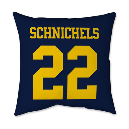 Michigan - NCAA Women's Volleyball : Sydney Schnichels - Graphic Pillow 16x16-1