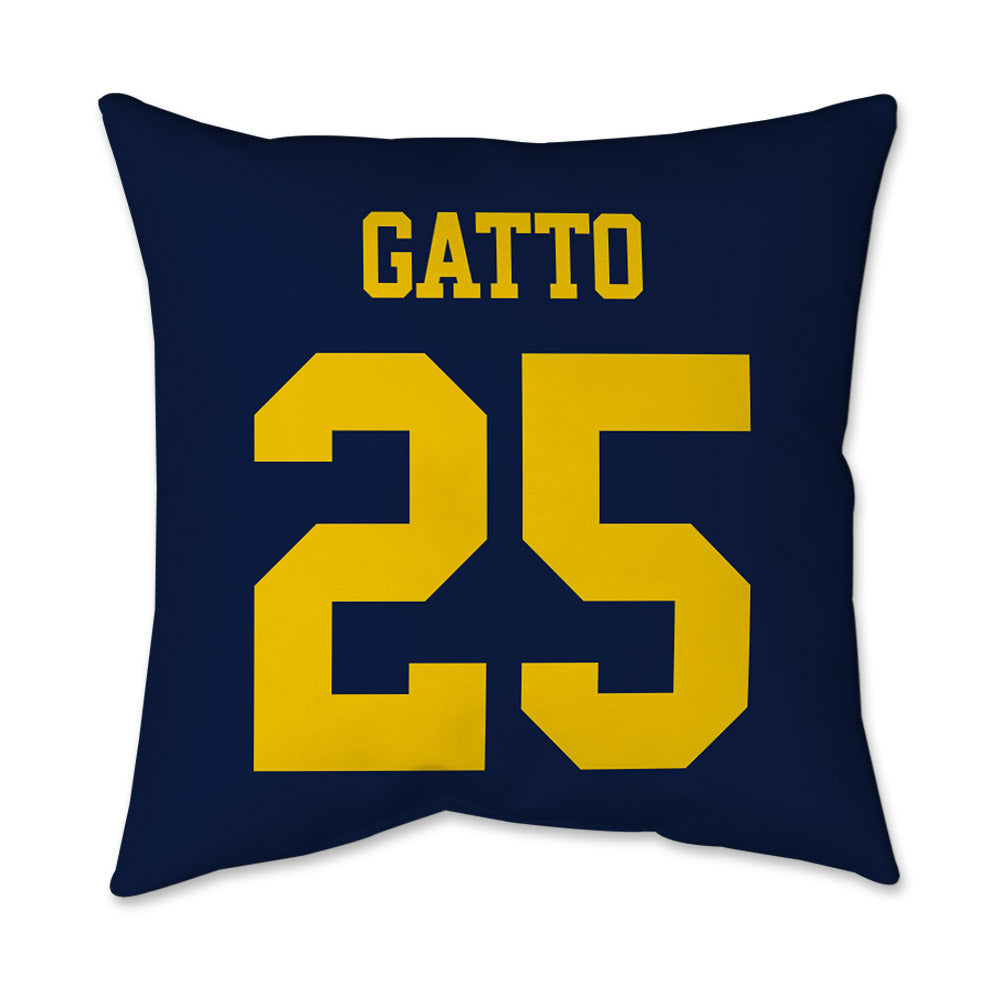 Michigan - NCAA Men's Lacrosse : Alex Gatto - Graphic Pillow 16x16-1