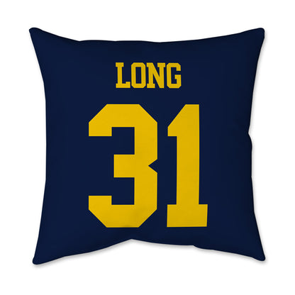 Michigan - NCAA Men's Lacrosse : Jack Long - Graphic Pillow 16x16-1