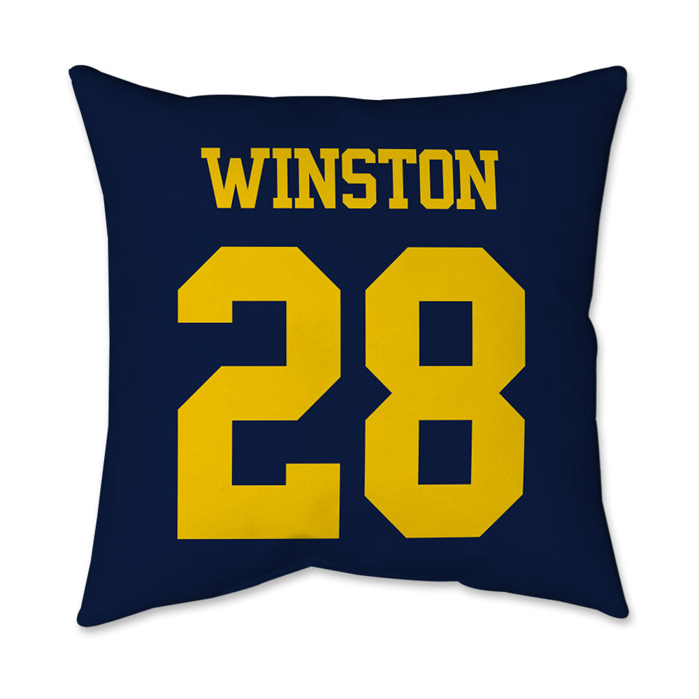 Michigan - NCAA Football : Kainoa Winston - Graphic Pillow 16x16-1