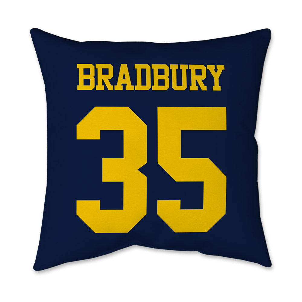 Michigan - NCAA Women's Lacrosse : Emma Bradbury - Graphic Pillow 16x16-1