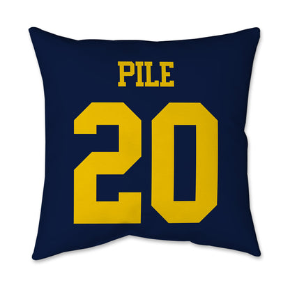 Michigan - NCAA Football : Jaylen Pile - Graphic Pillow 16x16-1
