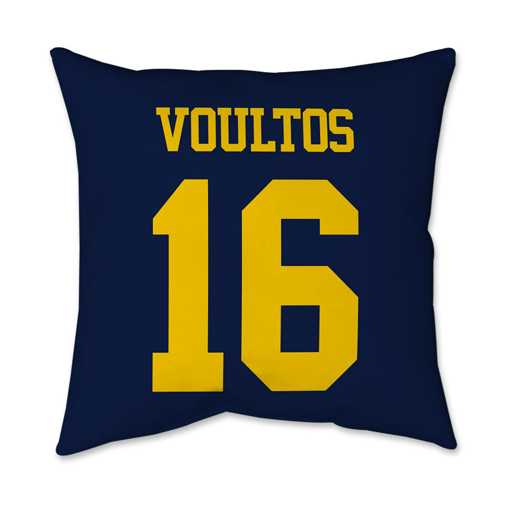 Michigan - NCAA Men's Lacrosse : Nicholas Voultos - Graphic Pillow 16x16-1