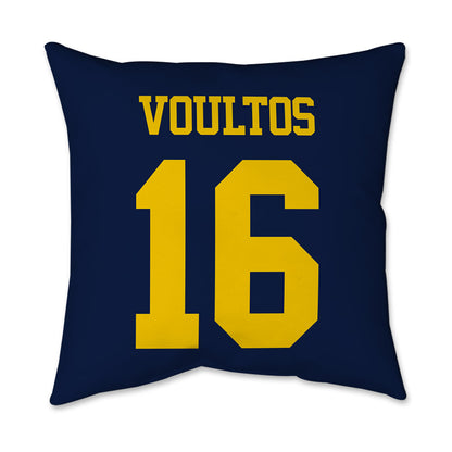 Michigan - NCAA Men's Lacrosse : Nicholas Voultos - Graphic Pillow 16x16-1