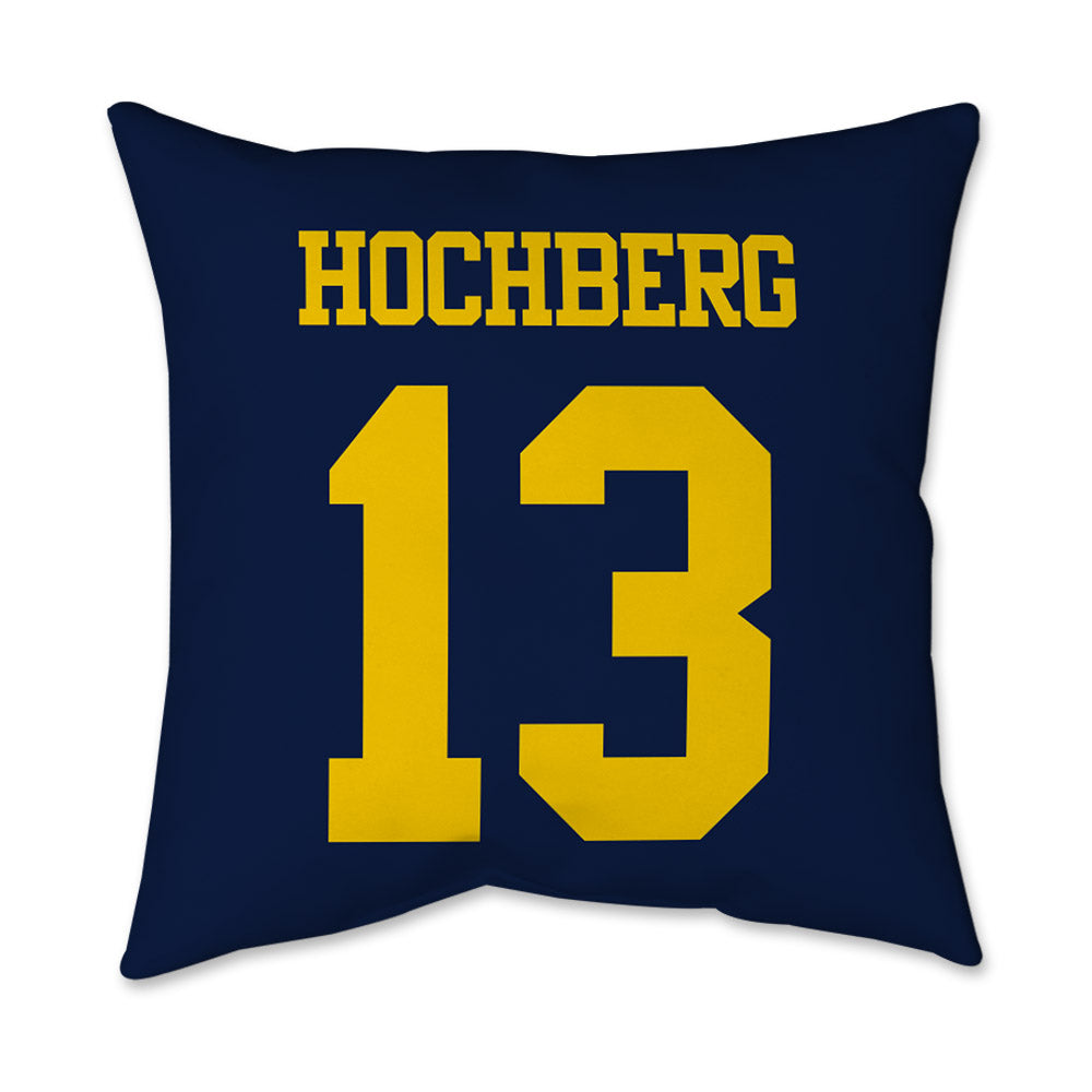 Michigan - NCAA Men's Basketball : Harrison Hochberg - Graphic Pillow 16x16-1