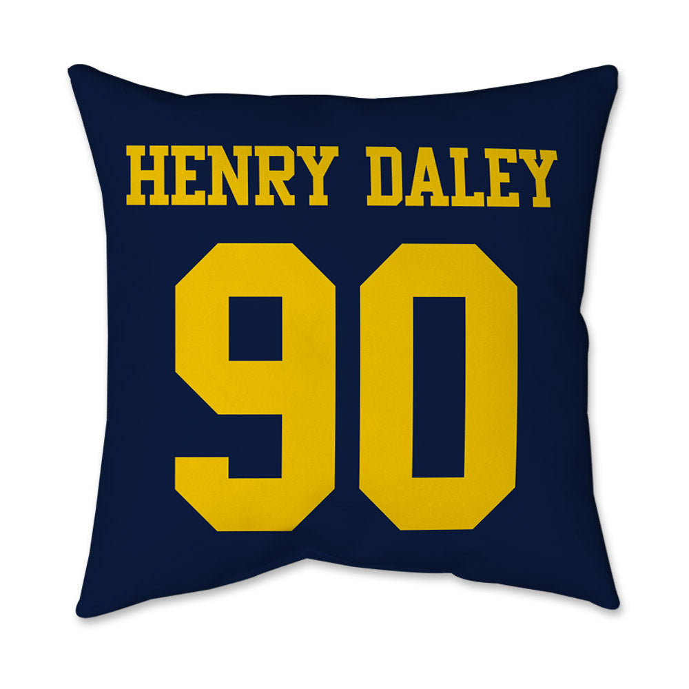 Michigan - NCAA Football : John Henry Daley - Graphic Pillow 16x16-1