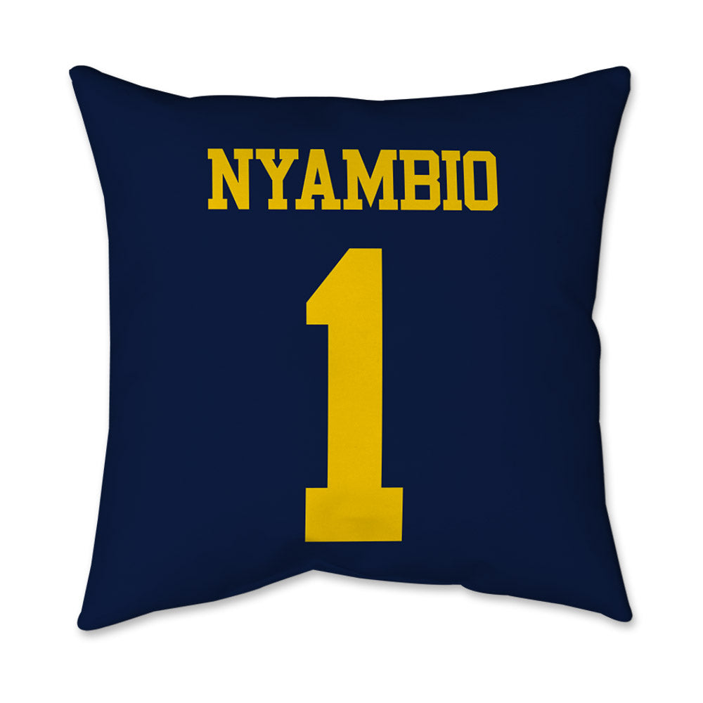 Michigan - NCAA Women's Volleyball : Serena Nyambio - Graphic Pillow 16x16-1